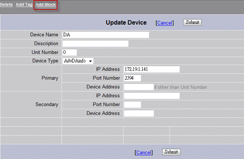 Add device